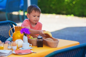 child eating